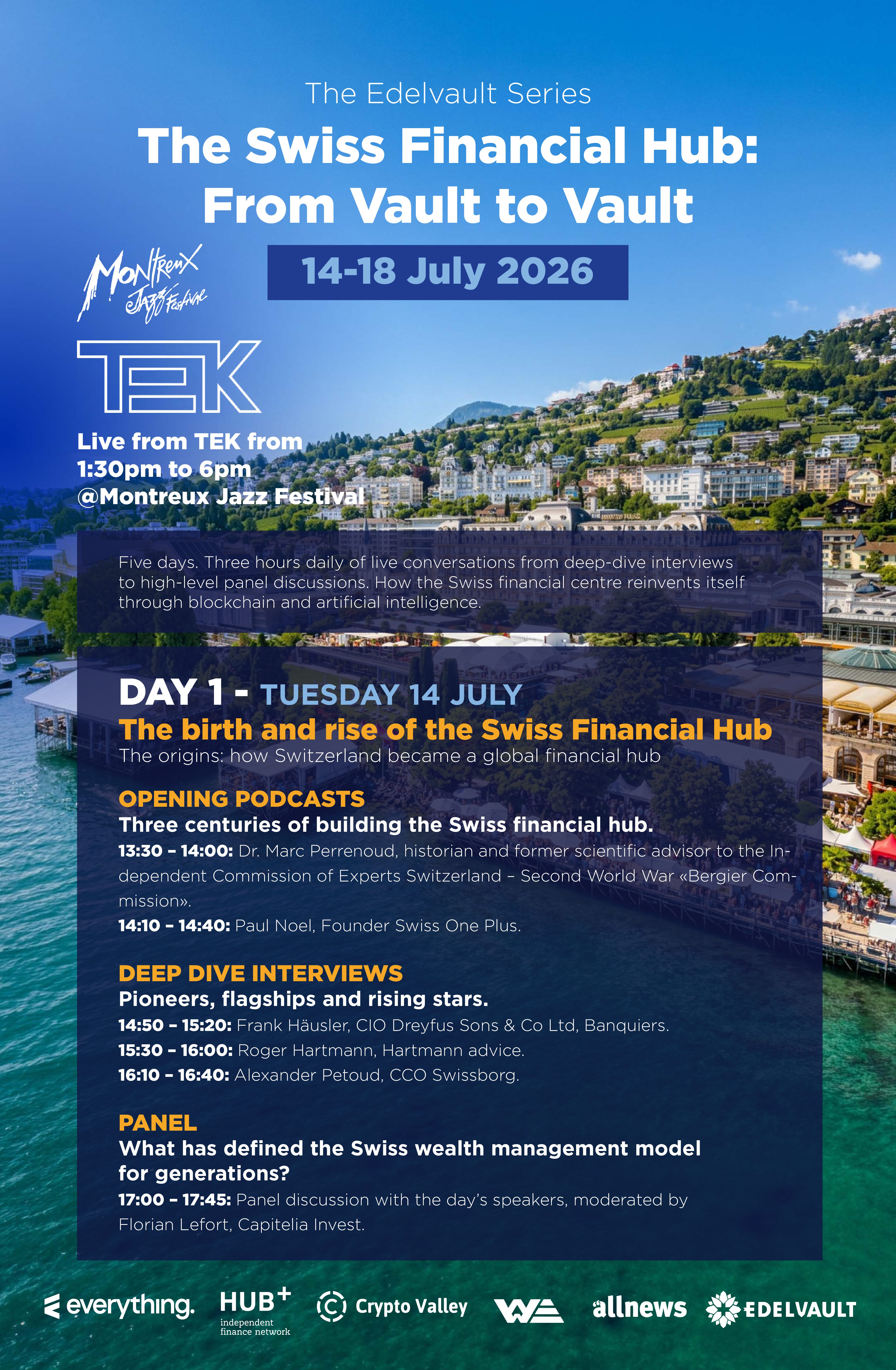 The Edelvault Series at TEK Montreux Jazz Festival: DAY 1