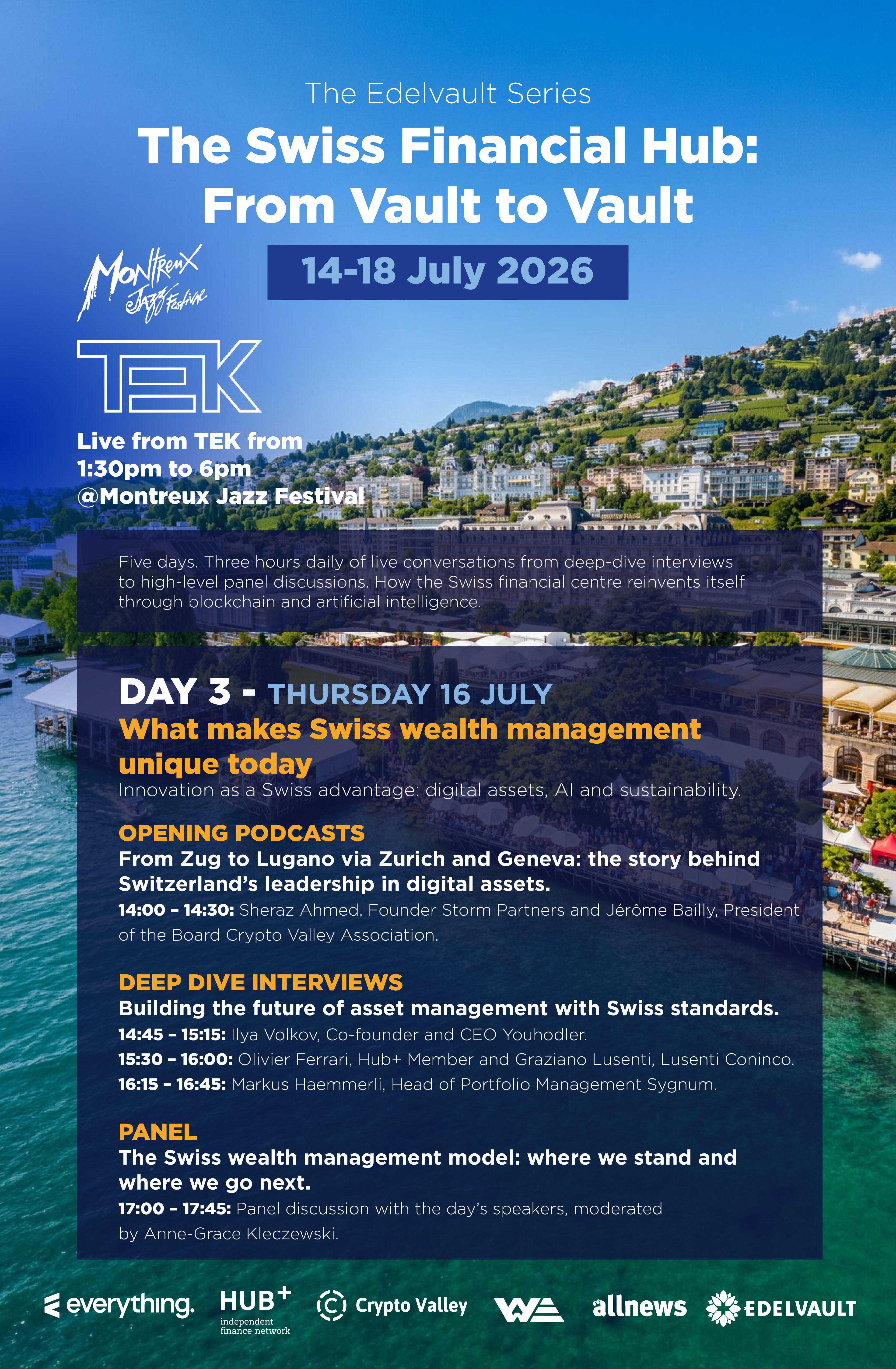 The Edelvault Series at TEK Montreux Jazz Festival: DAY 3