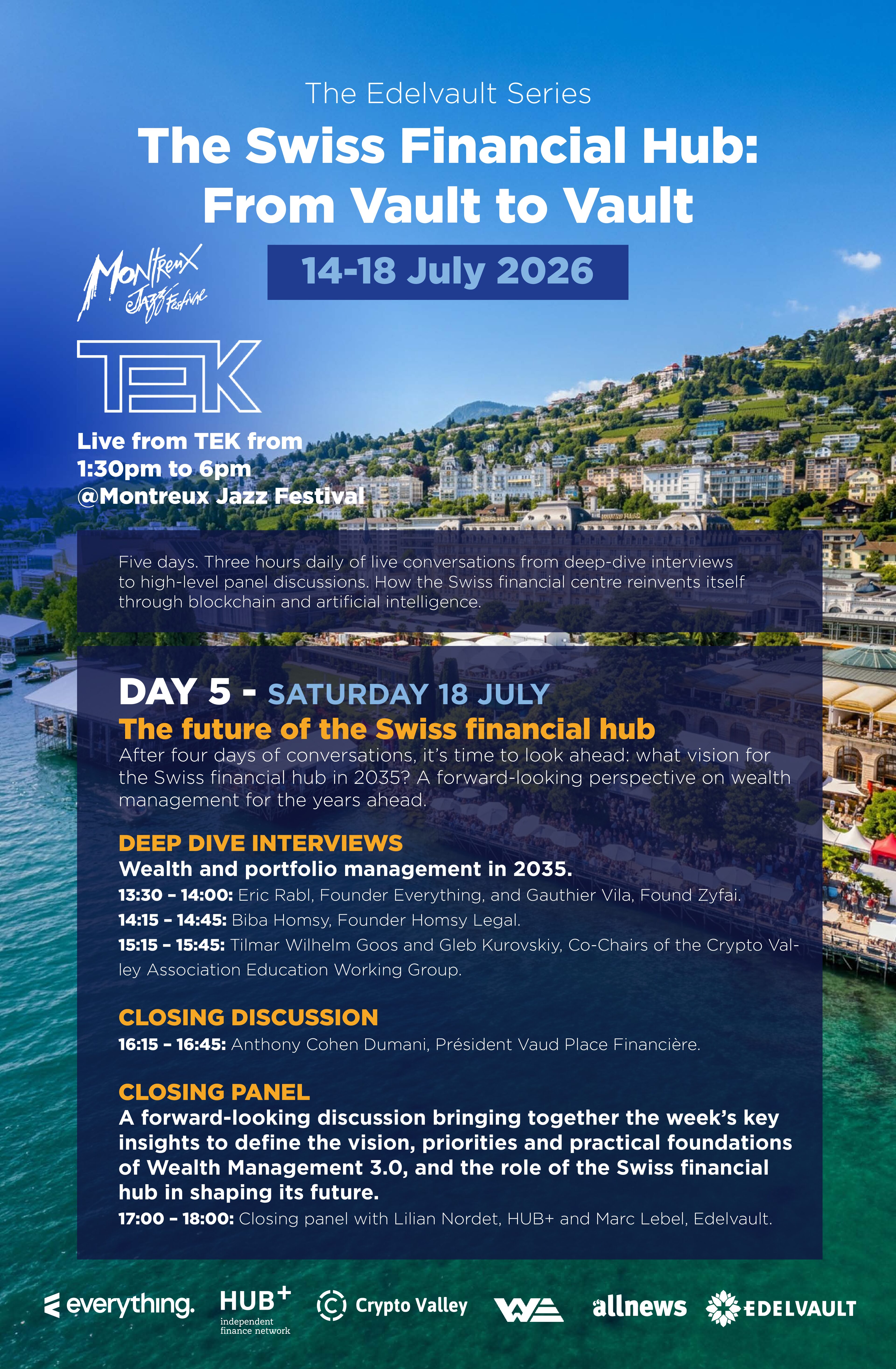 The Edelvault Series at TEK Montreux Jazz Festival: DAY 5