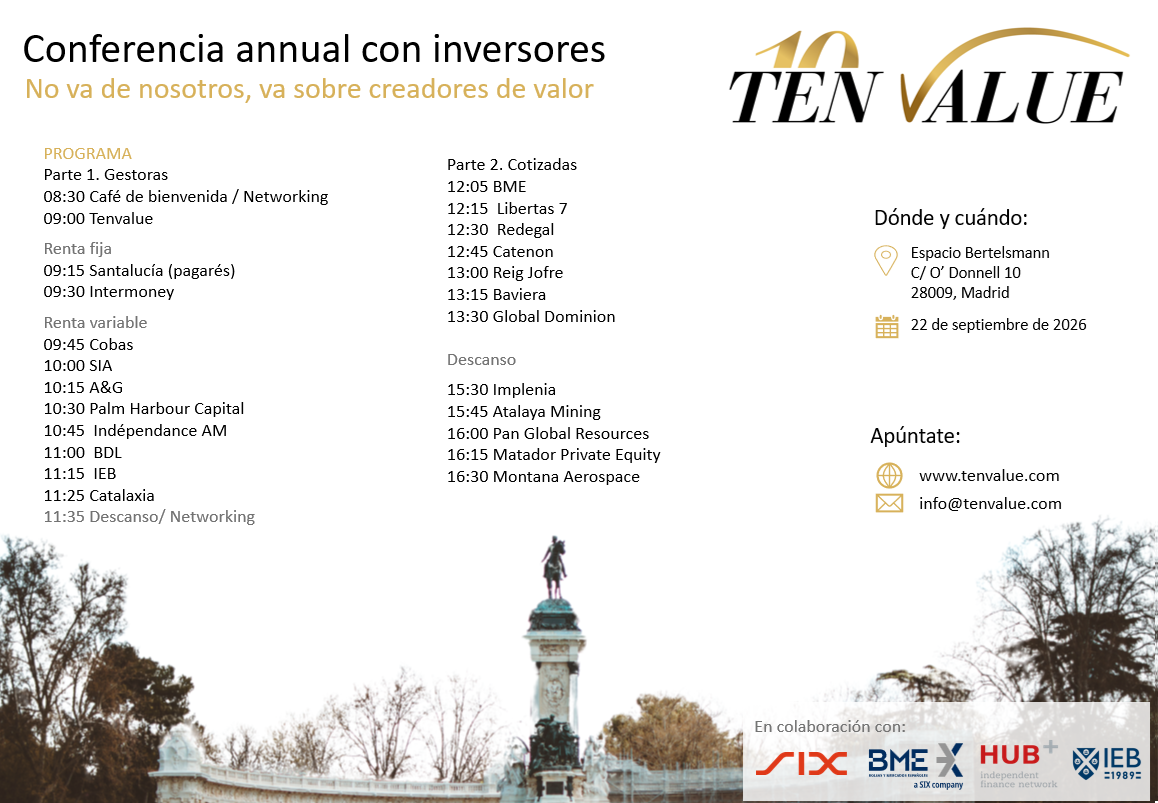 TenValue Conferencia annual con inversores - Madrid